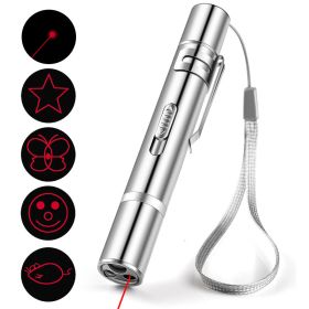 Laser Pointer Cat Toy, Red Dot LED Light Pointer Interactive Toys Indoor Cats Dogs, Long Range 5 Modes Lazer Projection Playpen For Kitten Outdoor Pet