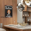 CIFbuy Vintage German Beagle Warning 2D Flat Metal Sign" 8x12 Inch Retro Iron Wall Art Beware, The Beagle Humorous Dog Decor For Home Metal SikTok