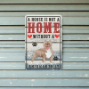 CIFbuy 1pc Retro American Bulldog Metal Wall Sign, Waterproof Rustproof Dog Lover Home Decor, A House Without An American Bulldog Is No TikTok, TikTok