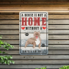 CIFbuy 1pc Retro American Bulldog Metal Wall Sign, Waterproof Rustproof Dog Lover Home Decor, A House Without An American Bulldog Is No TikTok, TikTok