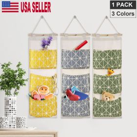 Fresh Fab Finds Wall Mounted Storage Bag Door Closet Hanging Storage Bag Organizer Waterproof 3 Pockets Pouch