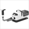 A pet grooming vacuum cleaner and dryer, designed for dog grooming needs. Features a white pet hair dryer with 2800W (4.3 hp) output