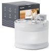 Cheerble Pet Fountain Elfin E1+, Battery Operated Pumpless Water Dispenser with Stainless Steel Tray for Indoor Cats, 2 Liters
