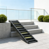 Foldable Dog Stairs for Car Truck SUV Black Accessory for Large Medium Small Dogs Easy Entry Ramp