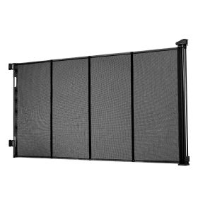 Retractable Baby Gate, Extends to 163.3 inch Extra Wide, 39 inch Tall, with Reinforced Fiberglass Strips, Avoids Crawling Through