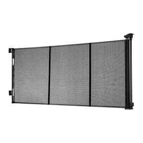 Retractable Baby Gate, Extends to 122 inch Extra Wide, 31.3 inch Tall, with Reinforced Fiberglass Strips, Avoids Crawling Through