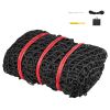Round Bale Hay Net, 4.92 x 4.92 x 4.92 ft, 1.5 inch Holes, PE Material, Knotless Design, with Zip Ties, Needle Shuttle, Repair Twine and Storage Bag