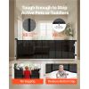 Retractable Baby Gate, Extends to 163.3 inch Extra Wide, 39 inch Tall, with Reinforced Fiberglass Strips, Avoids Crawling Through