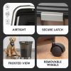 Dog Food Storage Container 58 lbs, Attachable Wheels, for Dog Cat Birds and other Pets, Food Storage Bin, Keep Fresh, Easy Mobility