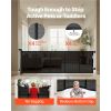 Retractable Baby Gate, Extends to 122 inch Extra Wide, 31.3 inch Tall, with Reinforced Fiberglass Strips, Avoids Crawling Through