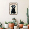 CIFbuy 1pc Vintage Labrador Metal Tin Sign 8x12 Inch, Rustic Retro Unframed Wall Art Classic Home Decor, Pet Dog Theme Artwork Ideal Gift TikTok