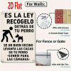 CIFbuy 1pc Spanish Por Favor Limpie El Excremento De Perro Dog Poop Sign, Perro Dog Poop Sign, Wall Mounted Yard Potty Reminder Sign LimpieikTok