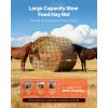 Round Bale Hay Net, 5.91 x 5.91 x 5.91 ft, 1.65 inch Holes, PE Material, Knotless Design, with Zip Ties, Needle Shuttle, Repair Twine and Storage Bag