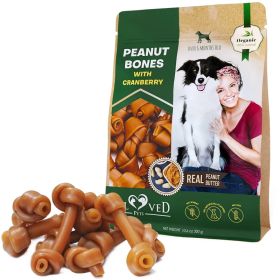 Dog Peanut Butter Bones With Cranberry Rawhide Free Chew Treats Pet Natural Mini & Big Organic Snacks Healthy Collagen & Bulk Best Chews For Small & L (Option: Beloved Pets)