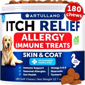 Do Not Sell On Amazon Dog Allergy Relief Chews Itching Skin Relief For Dogs Fish Oil 3 Seasonal Allergies Pills Skin & Coat Anti ItchHot Spots Treatme (Option: Artullano)