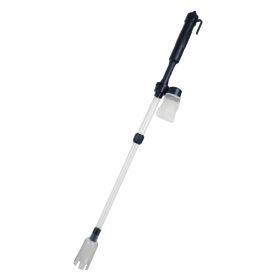Battery-Operated Aquarium Vacuum Gravel Cleaner For Fish Tank (Option: Grey)