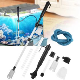 Battery-Operated Aquarium Vacuum Gravel Cleaner (Option: Black)