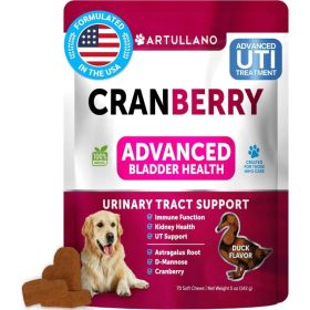 Do Not Sell On Amazon Dog UTI Treatment Cranberry Supplement Bladder Control Urinary Tract Infection Incontinence Pill Bladder Stones UTI Medicine Tre (Option: Artullano)