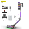 25KPa Powerful Wireless Vacuum Cleaner-Ideal for Vehicles, Sofas, Carpets, Curtains, Mattresses, and Deep Cleaning. Features 6-Battery System