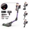 25KPa Powerful Wireless Vacuum Cleaner-Ideal for Vehicles, Sofas, Carpets, Curtains, Mattresses, and Deep Cleaning. Features 6-Battery System