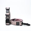 Trendy Printed PVC Dog Leash & Collar Set, Waterproof Durable Pet Lead with Unique Pattern, Adjustable for Small Medium Large Dogs
