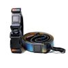 Trendy Gradient Printed PVC Dog Leash & Collar Set, Waterproof Durable Pet Lead with Unique Pattern, Adjustable for Small Medium Large Dogs