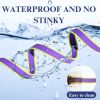 Waterproof Wavy Texture Dog Leash - Two-Tone Non-Slip Pet Walking Lead for Small Medium Large Dogs