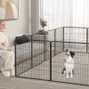 16 Panel 24/32/40 Inches Height Dog Playpen with Lock and Large Door