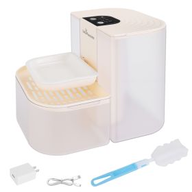 1Pc Smart Pet Water Fountain Automatic Cat Water Dispenser 4.5L Cordless Rechargeable Dog Water Fountain Self-Refill With 3 Adjustable Volume 3 Time I (Option: White)